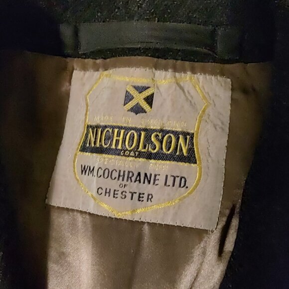 Nicholson Vintage Wool Overcoat - Made in England - Picture 3 of 9